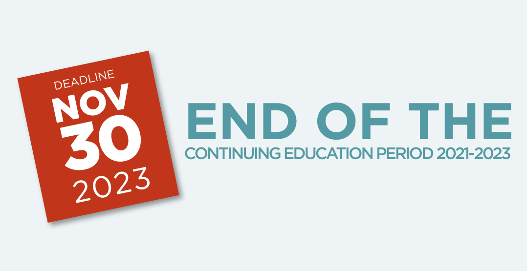 End of the continuing education period